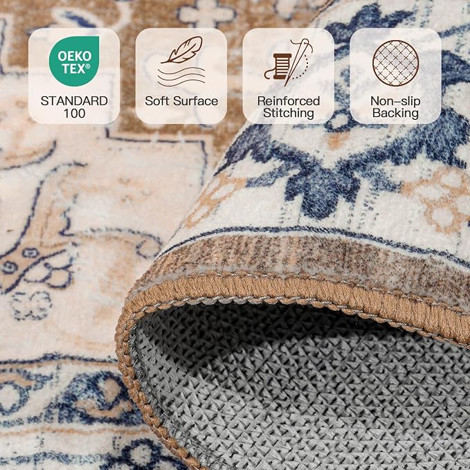 Lofus 2x3 Washable Rug for Entryway Bathroom, Non Slip Kitchen Mats for Floor - Image 7