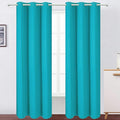 LEMOMO Teal Blackout Curtains 34 x 84 Inch Length/Set of 2 Curtain by Lemomo
