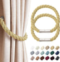NICEEC 2 Pack Strong Magnetic Curtain Tiebacks Modern Simple Style Drape Tie by NICEEC