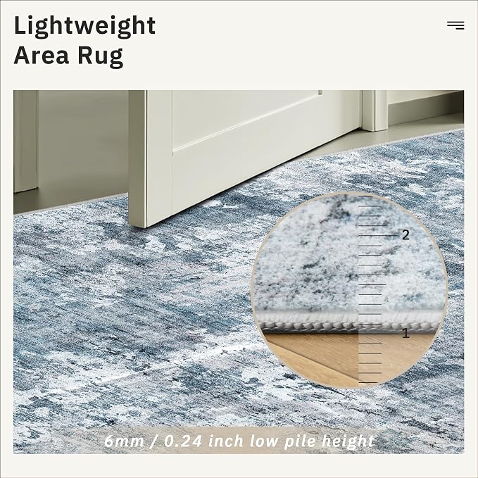 Washable Area Rug 8x12, Large Soft Rugs - Image 7