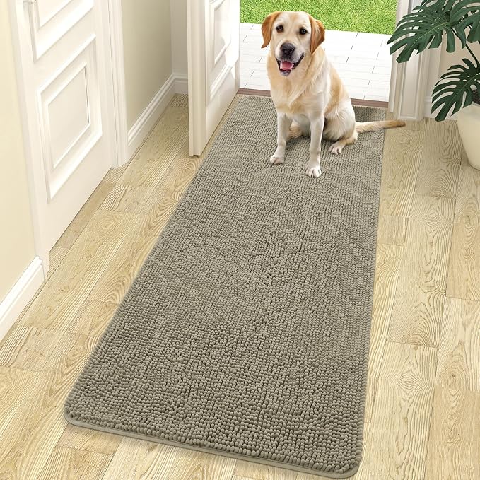 OLANLY Dog Door Mat for Muddy Paws 70x24, Absorbs Moisture and Dirt, Absorbent by OLANLY