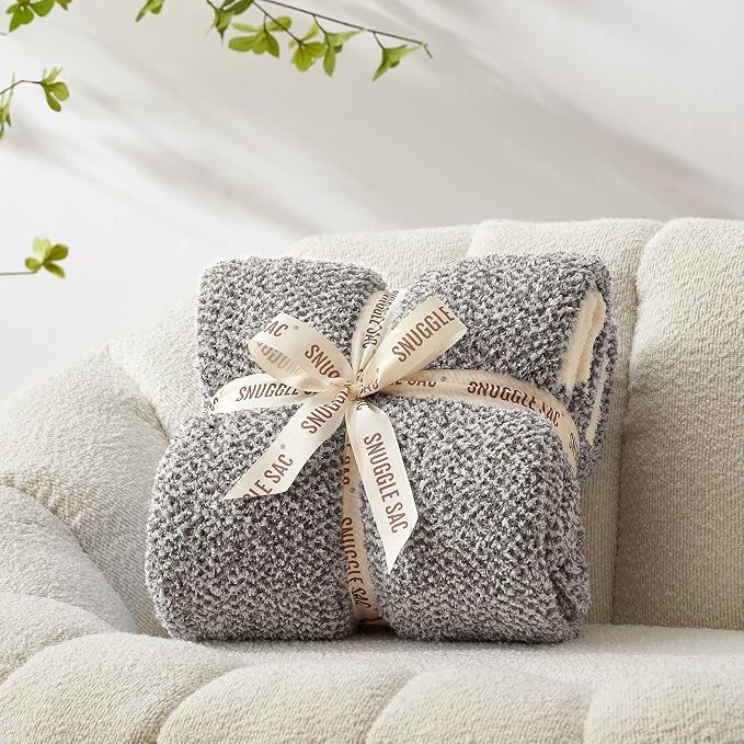 Snuggle Sac Grey Blankets Twin Size - Image 3