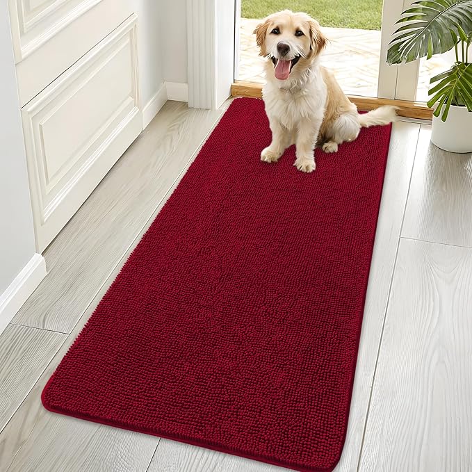 OLANLY Dog Door Mat for Muddy Paws 70x35, Absorbs Moisture and Dirt, Absorbent by OLANLY