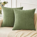 MIULEE Pack of 2 Couch Throw Pillow Covers 20x20 Inch Spring Soft Sage Green by MIULEE