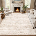 8x10 Area Rugs for Living Room: Washable Rug Soft Vintage Boho Carpet Indoor by EXPEDIX