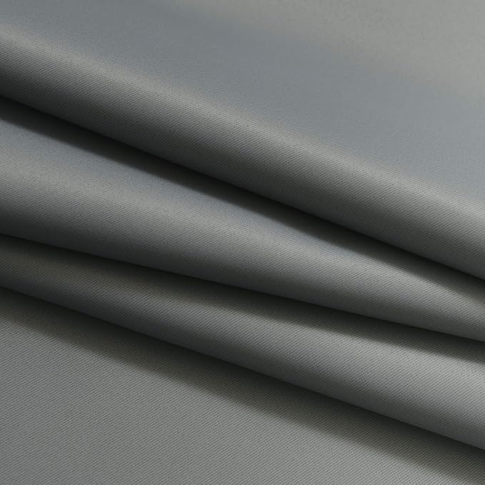 Yakamok Gray and Greyish White Thermal Insulated Grommet Light Blocking Window - Image 6