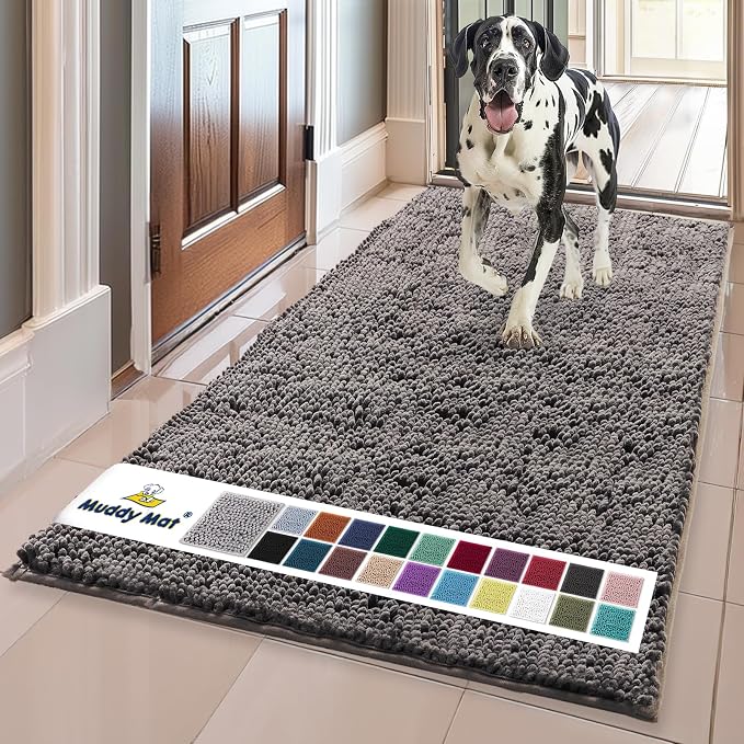 Muddy Mat® | Super Absorbent Door Mat Indoor, Microfiber Quick Dry Chenille by MuddyMat%C2%AE