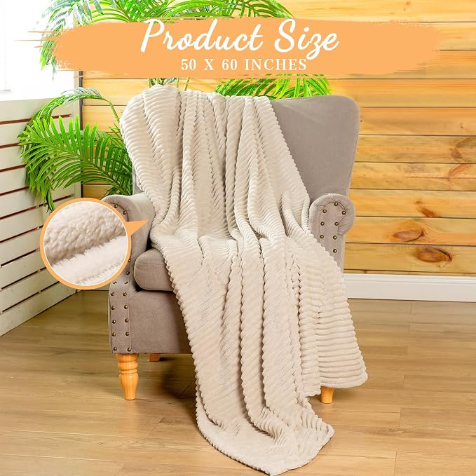 Buryeah 6 Pcs Flannel Throw Blanket Bulk 50 x 60 in Sleepover Blanket Outdoor - Image 2