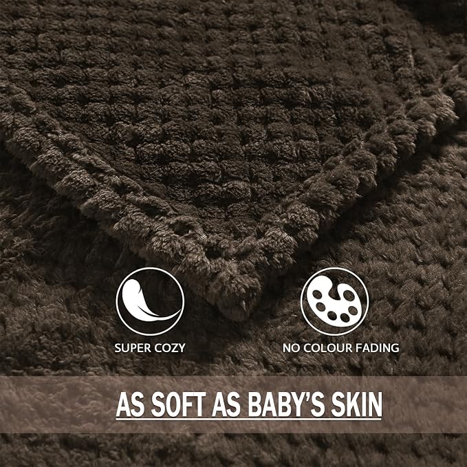 Exclusivo Mezcla Fleece Throw Blanket Extra Large, Super Soft and Warm Blankets - Image 7