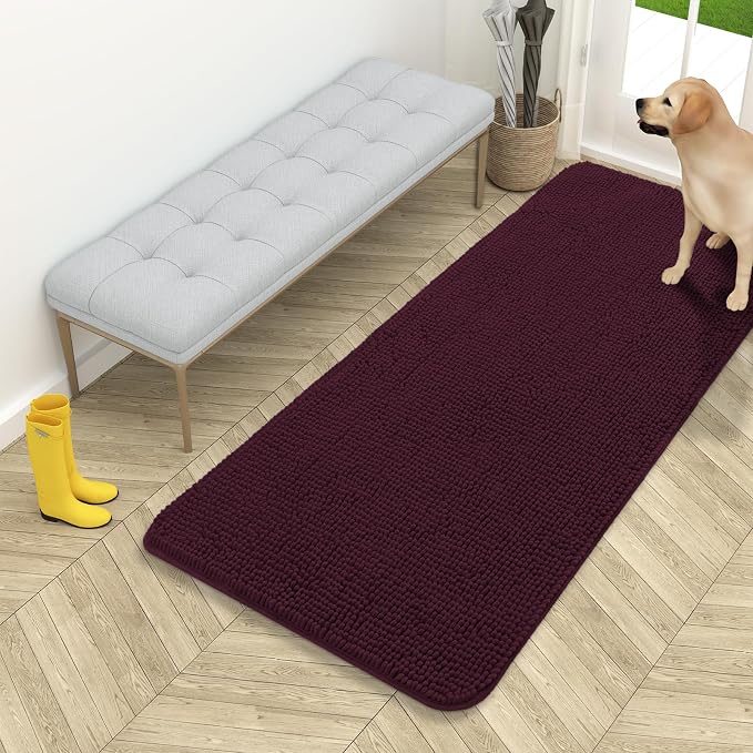 OLANLY Dog Door Mat for Muddy Paws 54x24, Absorbs Moisture and Dirt, Absorbent by OLANLY