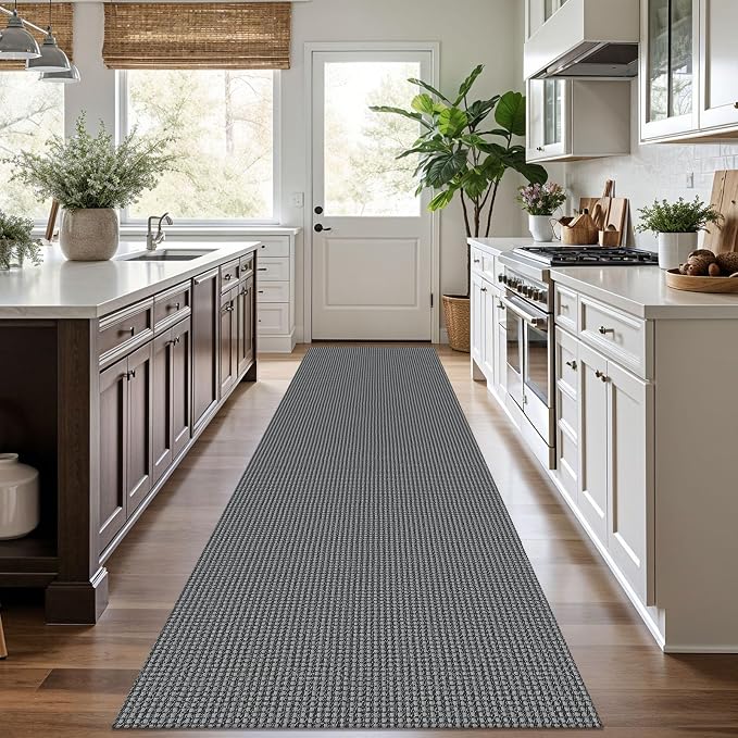 KOZYFLY Runners for Hallways 3x10 ft Washable Kitchen Runner Non Slip Rubber - Image 2