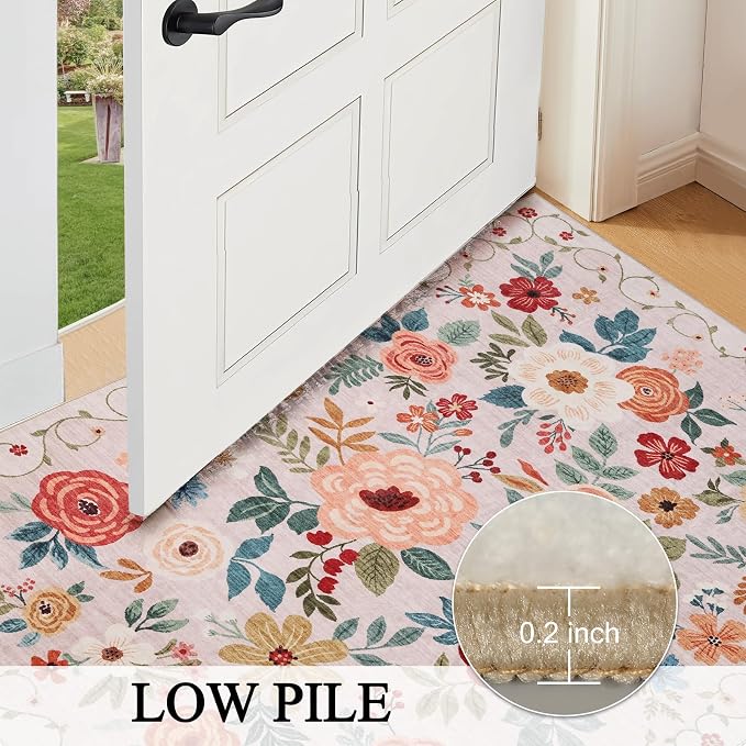 DUKINO 3x12 Washable Runner Rug, Long Hallway Runner Rug Non Slip, Low Pile - Image 7