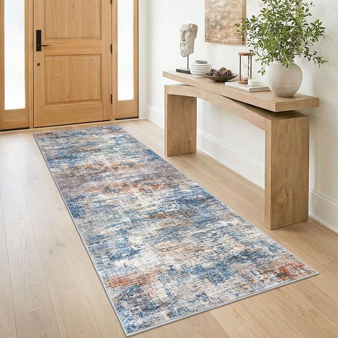 IOHOUZE Abstract Runner Rug 3x8 Ft Washable Runners by iOhouze