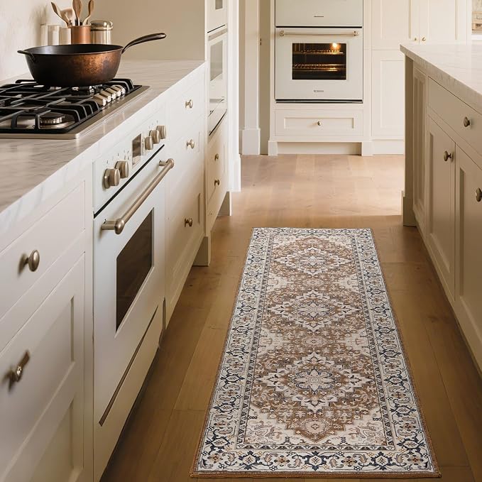 Lofus 2x6 Runner Rug for Hallways, Washable Kitchen Rugs, Non-Slip Rugs for - Image 2