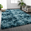 Deerhoo Large Shag Area Rugs 5 x 8, Tie-Dyed Plush Fuzzy Rugs by Deerhoo