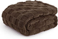 Bedsure GentleSoft Brown Throw Blanket by BEDSURE