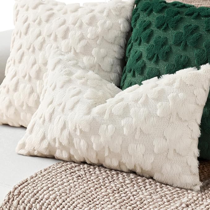 decorUhome St. Patrick’s Day Shamrock Pillow Covers 12x20 Inch Set of 2 - Image 9