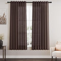 Nanspring Coffee Linen Curtains by Nanspring
