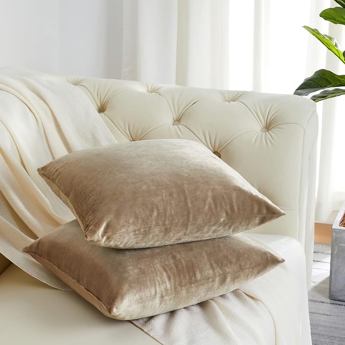 GIGIZAZA Decorative Throw Pillow Covers 20x20, Velvet Sofa Boho Cushion Pillows - Image 6