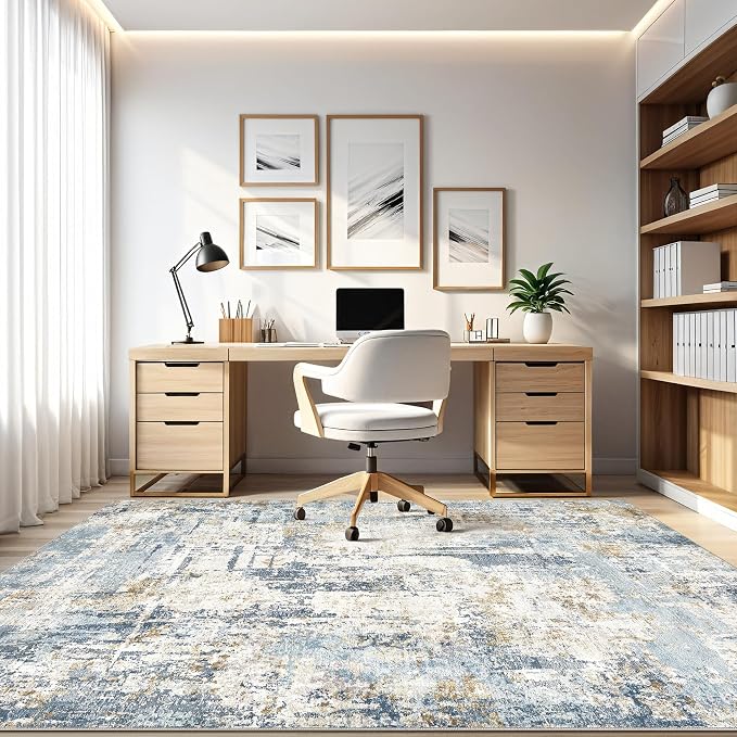LOONGRUG 9x12 Area Rug Washable Large Neutral Modern Living Room Rugs | - Image 8