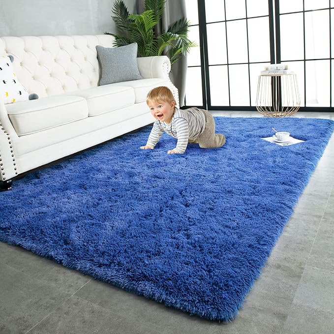 TWINNIS Super Soft Shaggy Rugs Fluffy Carpets, 6x9 Feet, Indoor Modern Plush by TWINNIS
