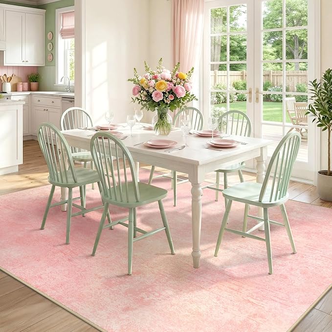 Washable Area Rugs 6'x9' Non-Slip Modern Abstract Soft - Image 3