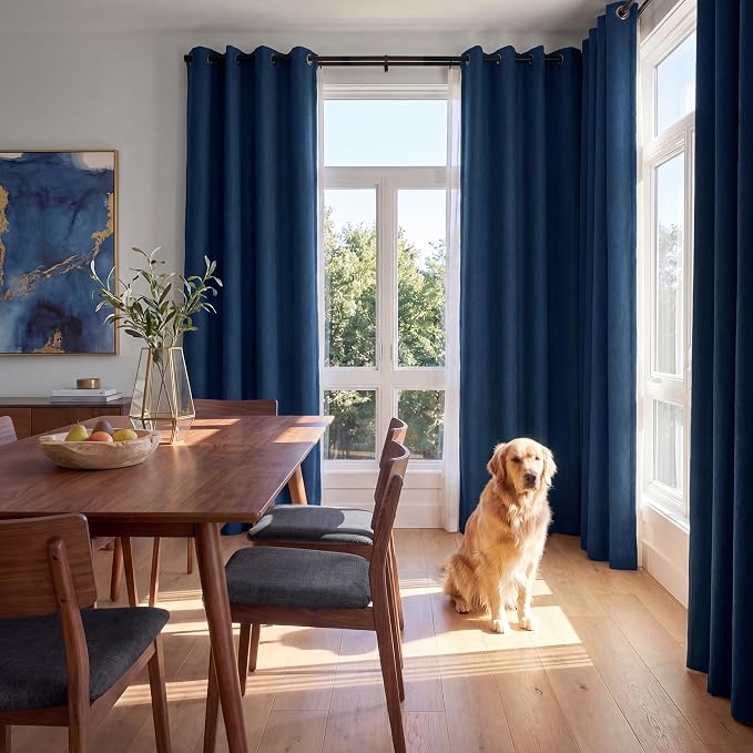 NICETOWN 100% Absolutely Blackout Linen Curtains - Image 7