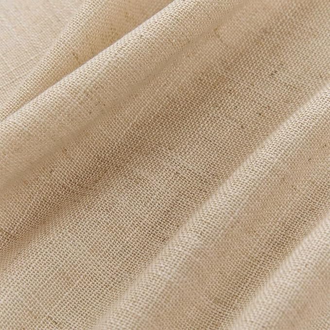 Joydeco Linen Curtains 108 Inch Length 2 Panel Sets, Light Filtering Curtains - Image 2