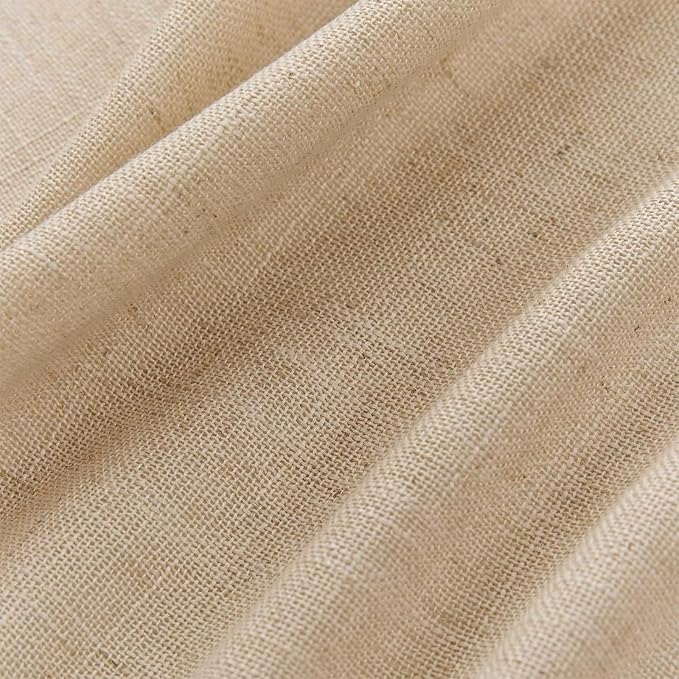 Joydeco Linen Curtains 84 Inch Length 2 Panel Sets, Light Filtering Curtains - Image 2