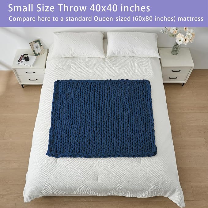 Bigacogo Chunky Knit Throw Blanket - Image 5