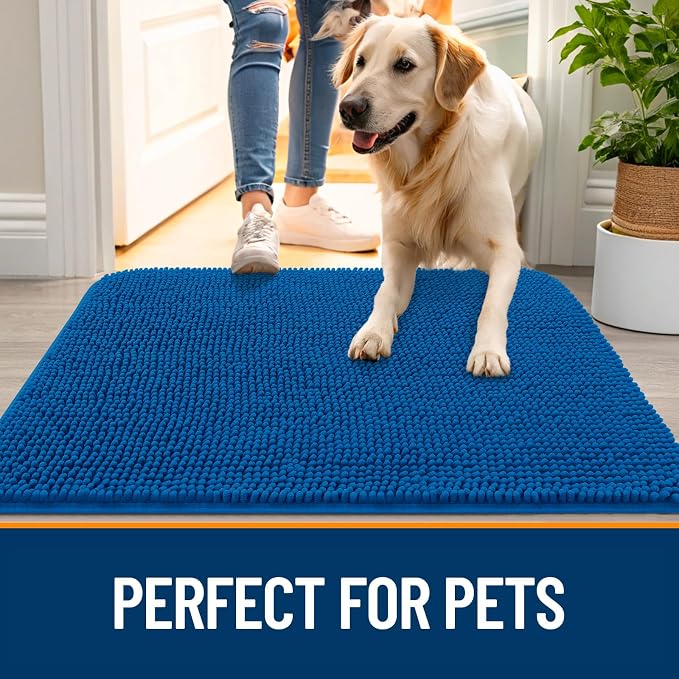 OLANLY Dog Door Mat for Muddy Paws 40x24, Absorbs Moisture and Dirt, Absorbent - Image 6