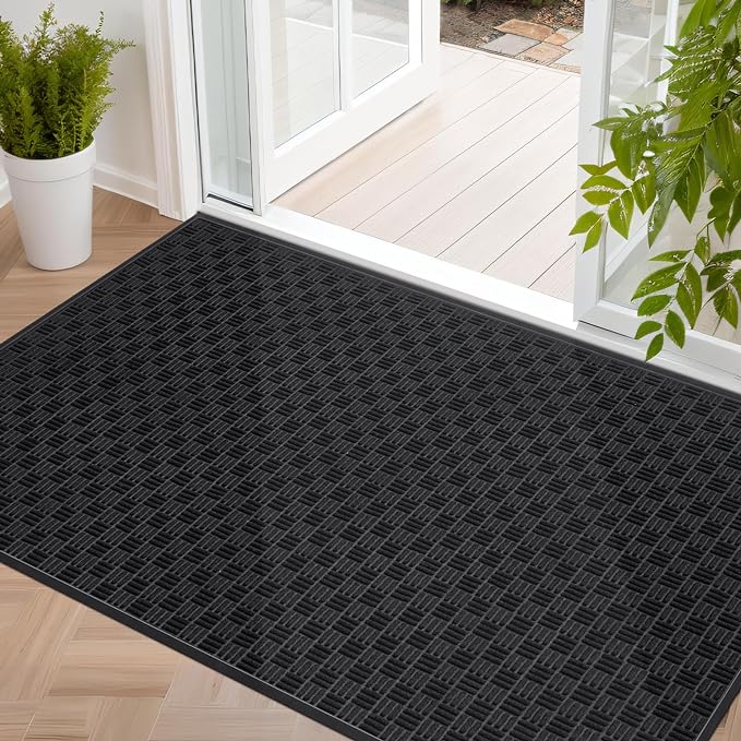 Mibao Front Door Mat, Heavy Duty Durable Welcome Mat by Mibao