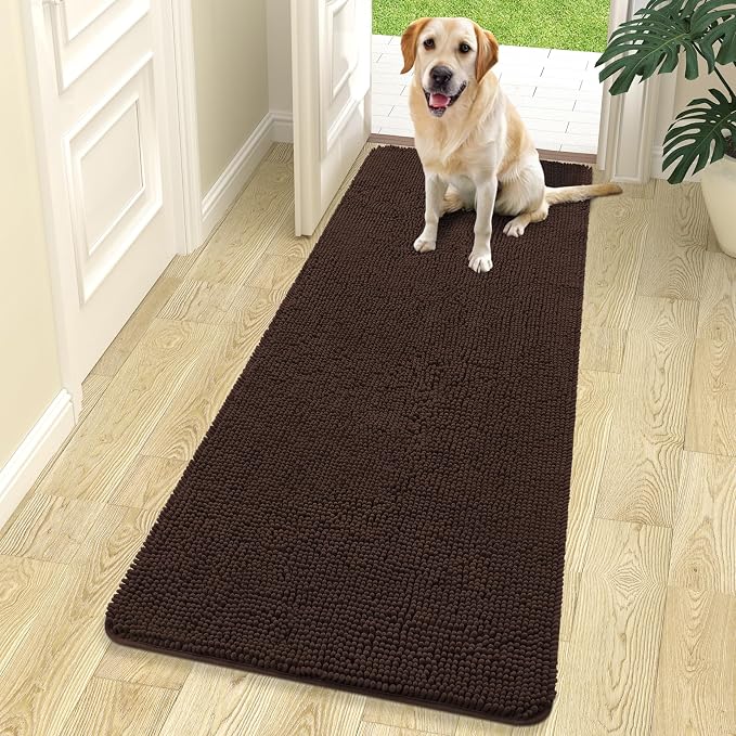 OLANLY Dog Door Mat for Muddy Paws 70x24, Absorbs Moisture and Dirt, Absorbent by OLANLY