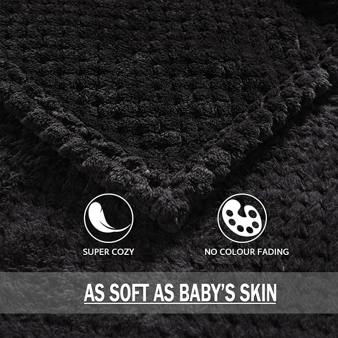 Exclusivo Mezcla Fleece Bed Blanket Queen Size, Super Soft and Warm Blankets - Image 8