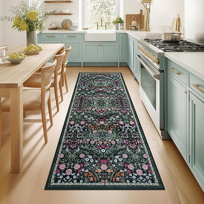 Runner Rug for Entryway: 2x6 Kitchen Rugs Non Slip Washable Ultra-Thin Soft by PLHXFRSoftAreaRugs