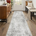 Washable Area Rugs 2'x10' Non-Slip Modern Abstract Soft by RELEANY