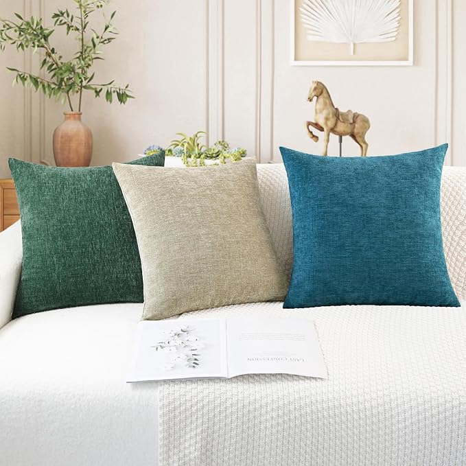 CaliTime Christmas Throw Pillow Covers Decorative 22 X 22 Inches Pack of 2 Cozy - Image 5