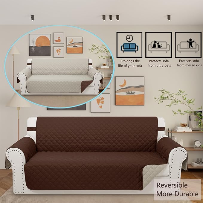 Reversible Sofa Covers Couch Cover Furniture Protector - Image 2