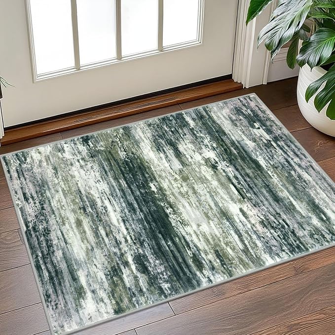 KOZYFLY Small Area Rug 2x3 Rug Entryway Rugs Modern Abstract Indoor Non-Slip - Image 7