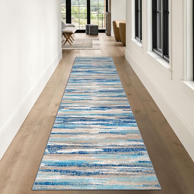 Lansny Modern Abstract Runner Rug 3x10 - Image 2