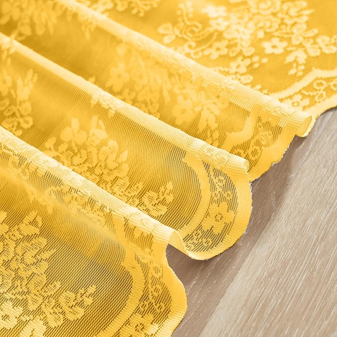 YJ YANJUN Vintage Lace Curtains Short - Image 4