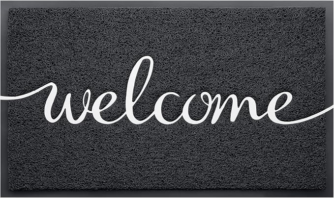 BeneathYourFeet Door Mat, Welcome Mat Low Profile Floor Mat Front Doormat by BeneathYourFeet
