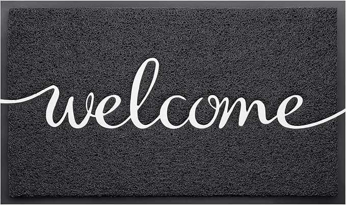BeneathYourFeet Door Mat, Welcome Mat Low Profile Floor Mat Front Doormat by BeneathYourFeet