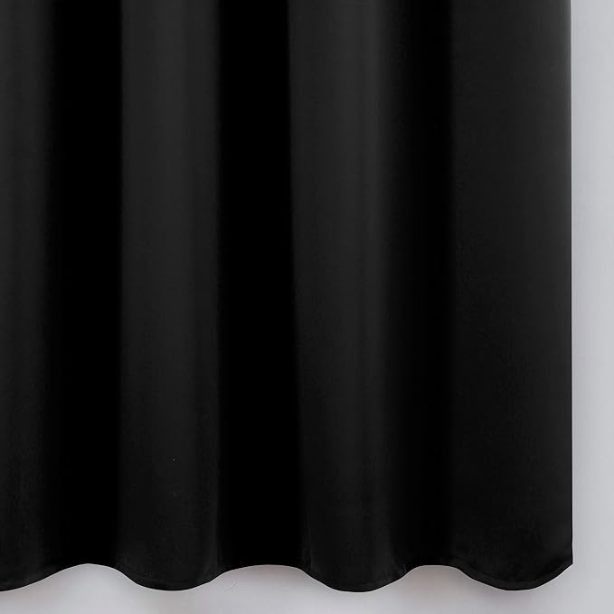 LEMOMO Black Thermal Blackout Curtains/52 x 95 Inch/Set of 2 Panels Room - Image 9