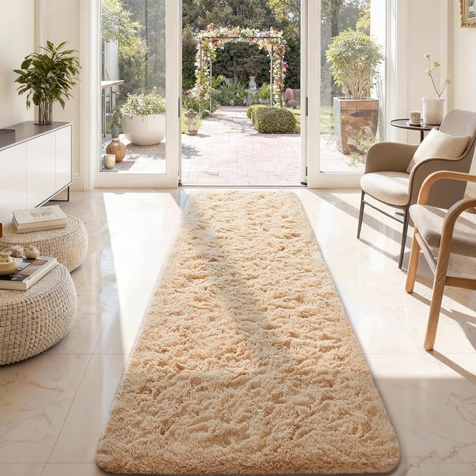 Ophanie 2x8 Runner Rug for Hallway, Upgrade Non-Slip Fluffy Soft Bedside Rugs - Image 3