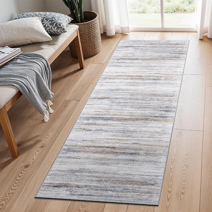 2x8 Washable Runner Rug for Family: Easy-to-Clean Runners for Hallway Entryway - Image 2