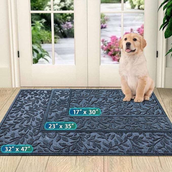 Bulijojo Sturdy Front Entrance Doormats, Durable Heavy Duty Welcome Mat - Image 2