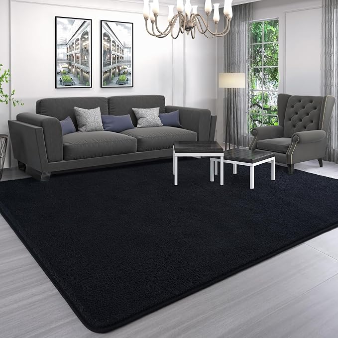 AROGAN Modern Shag Area Rug for Living Room, 6x9 Feet Washable Rugs for Bedroom - Image 5