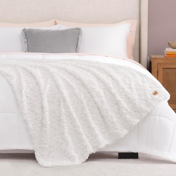 UGG Adalee Faux Fur Throw Blanket - Image 7