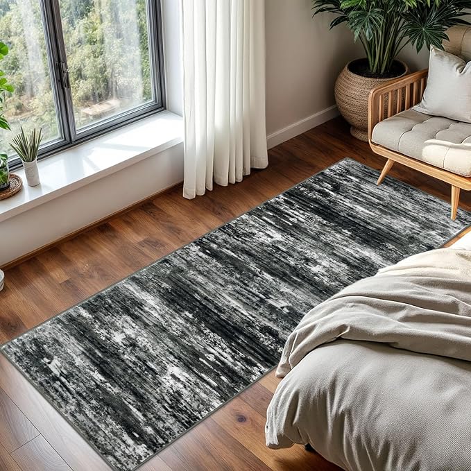 KOZYFLY Kitchen Runner Rug for Hallway Non-Slip Modern Abstract Runner Rug 2x5 - Image 7